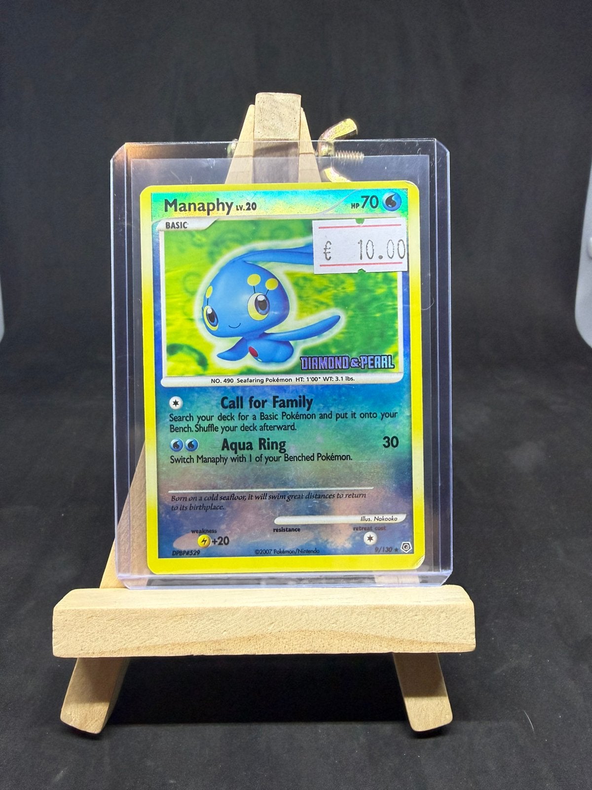 Manaphy lv.20 9/130 burger king promo stamped lp/lp, Ophalen of Verzenden, Zo goed als nieuw