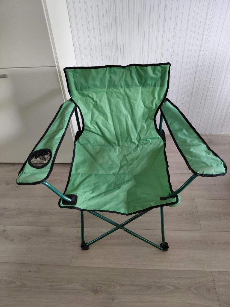 Kampeerstoel. Groen., Ophalen, Zo goed als nieuw, Campingstoel