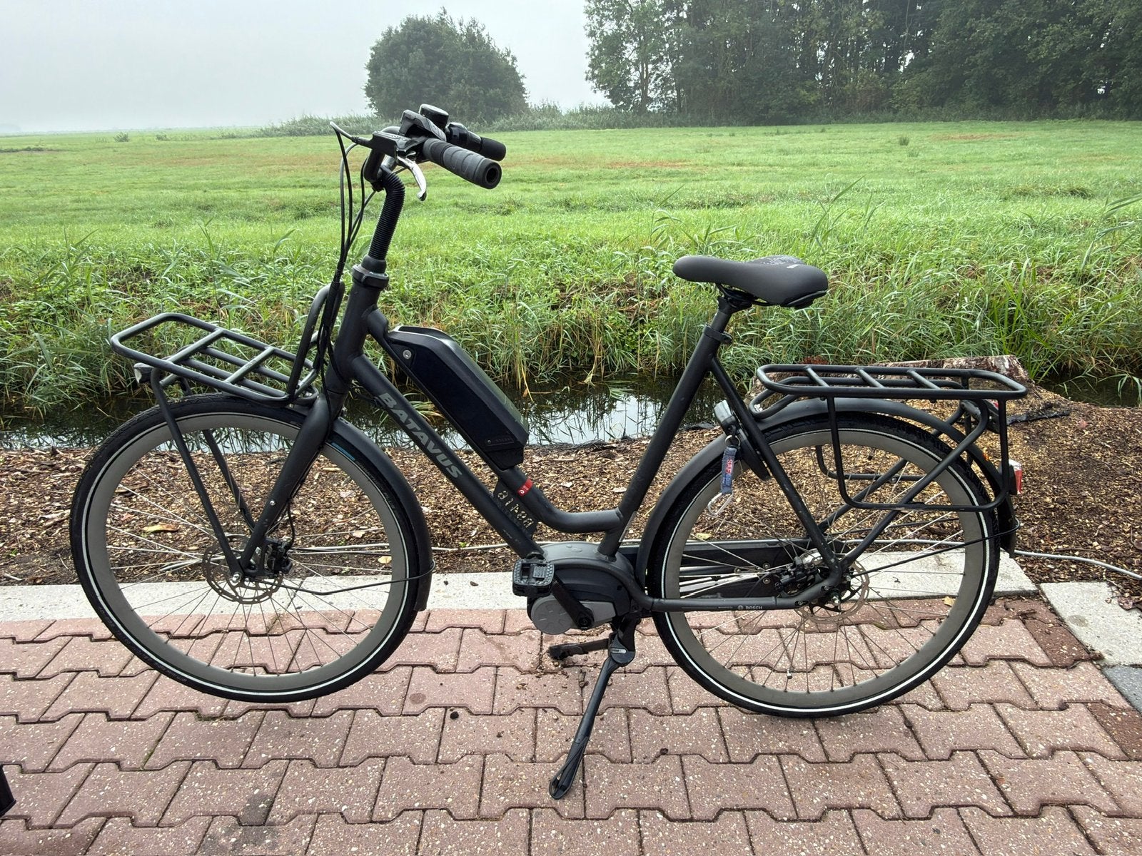 Batavus Quip E-Go EXT zwart 61cm voor+achterdrager, Ophalen, Gebruikt, Batavus, 59 cm of meer