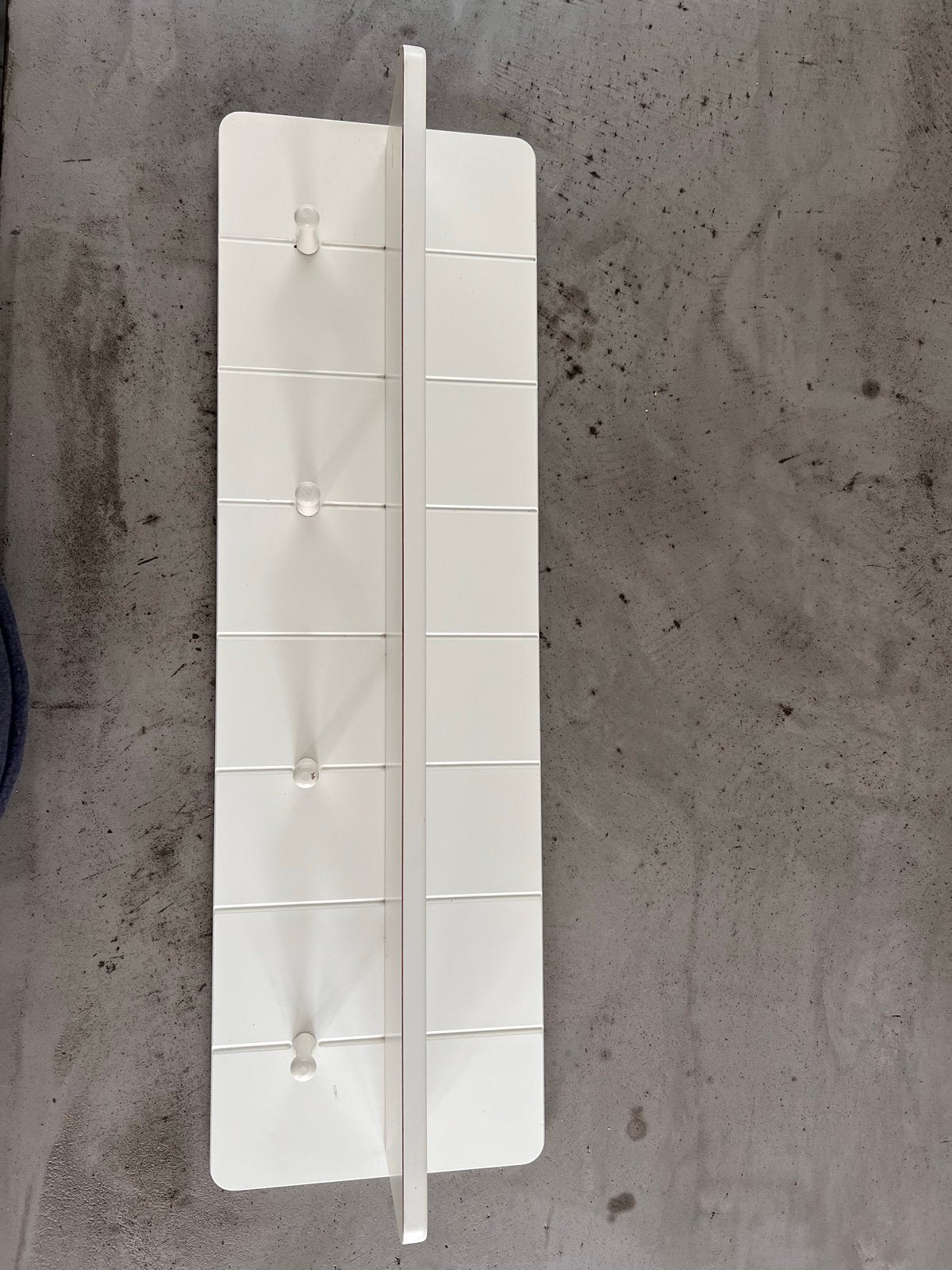 Witte wandkapstok met 4 haken, Gebruikt, Minder dan 100 cm, Hout, Ophalen