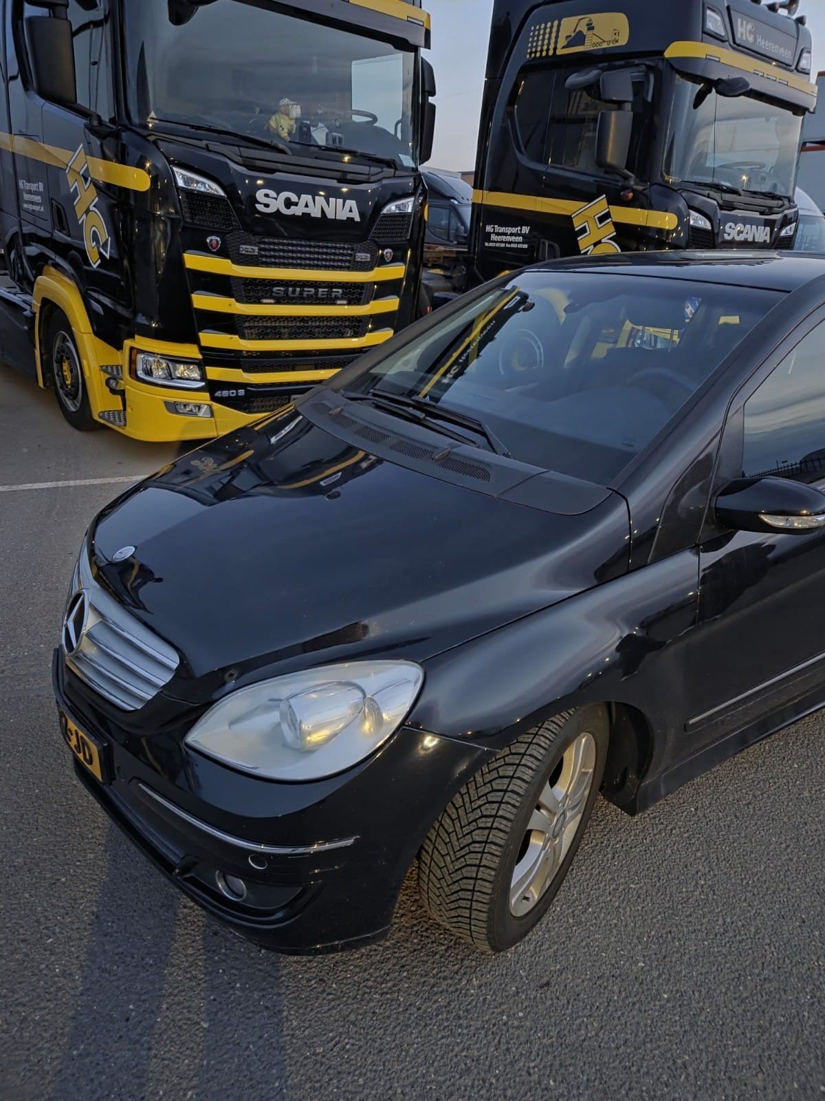 Mercedes-Benz B-Klasse 2.0 B200 5DRS CVT 2005 Zwart, Auto's, Mercedes-Benz, 4 cilinders, 1290 kg, 400 kg, Zwart