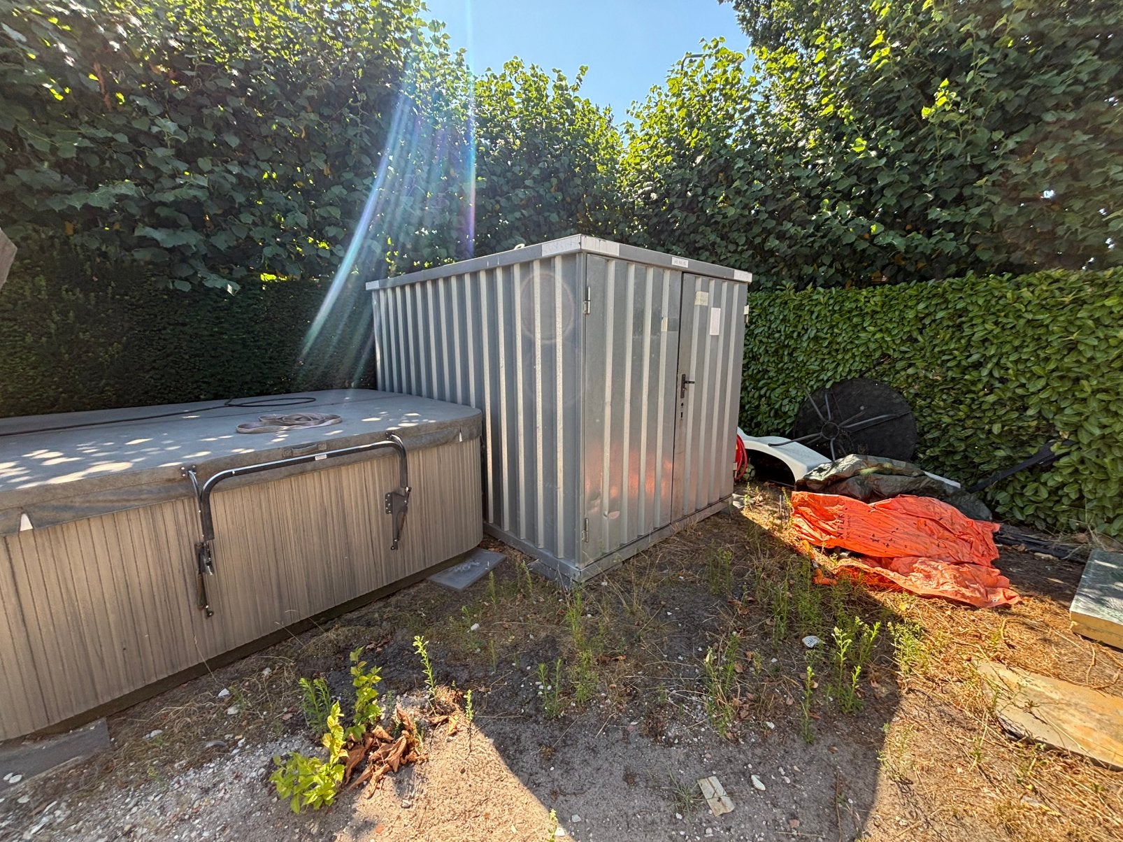 Container demontabel 3x2 mtr, Ophalen, Gebruikt, Metaal, Overige typen