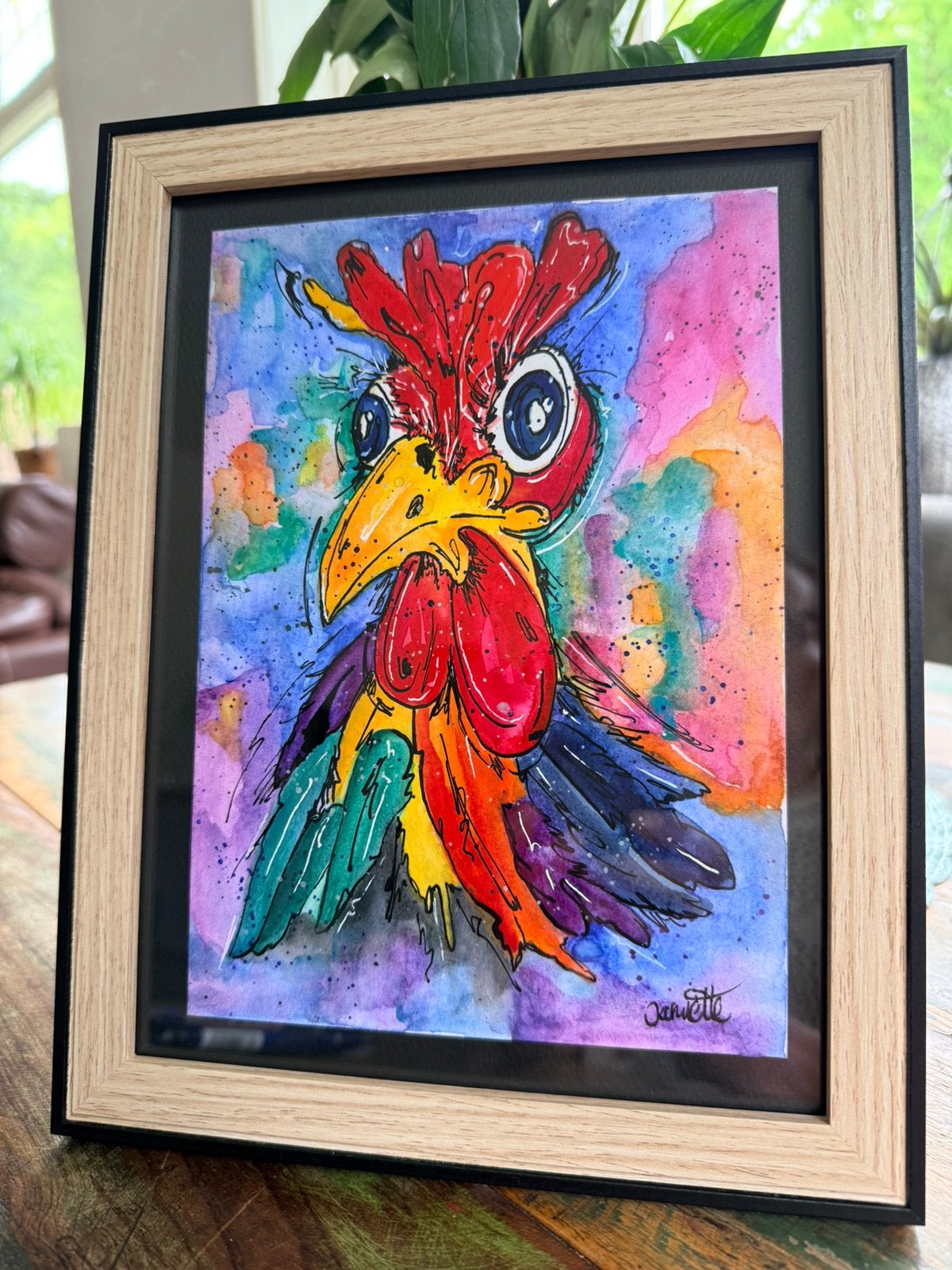 Aquarel Haan, Verzenden