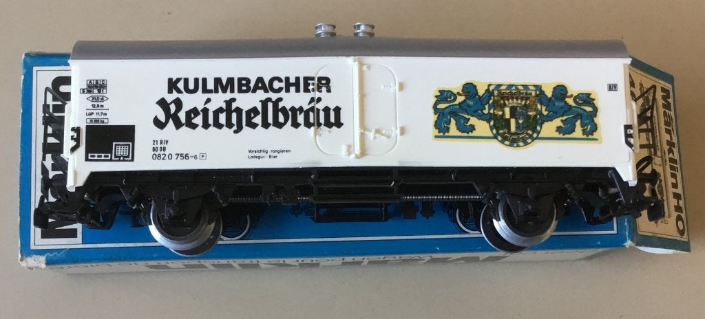 MäRKLIN HO # 4669 BIERWAGEN KULMBACHER REICHELBRÄU N ORK, Wisselstroom, Wagon, Ophalen of Verzenden, Zo goed als nieuw