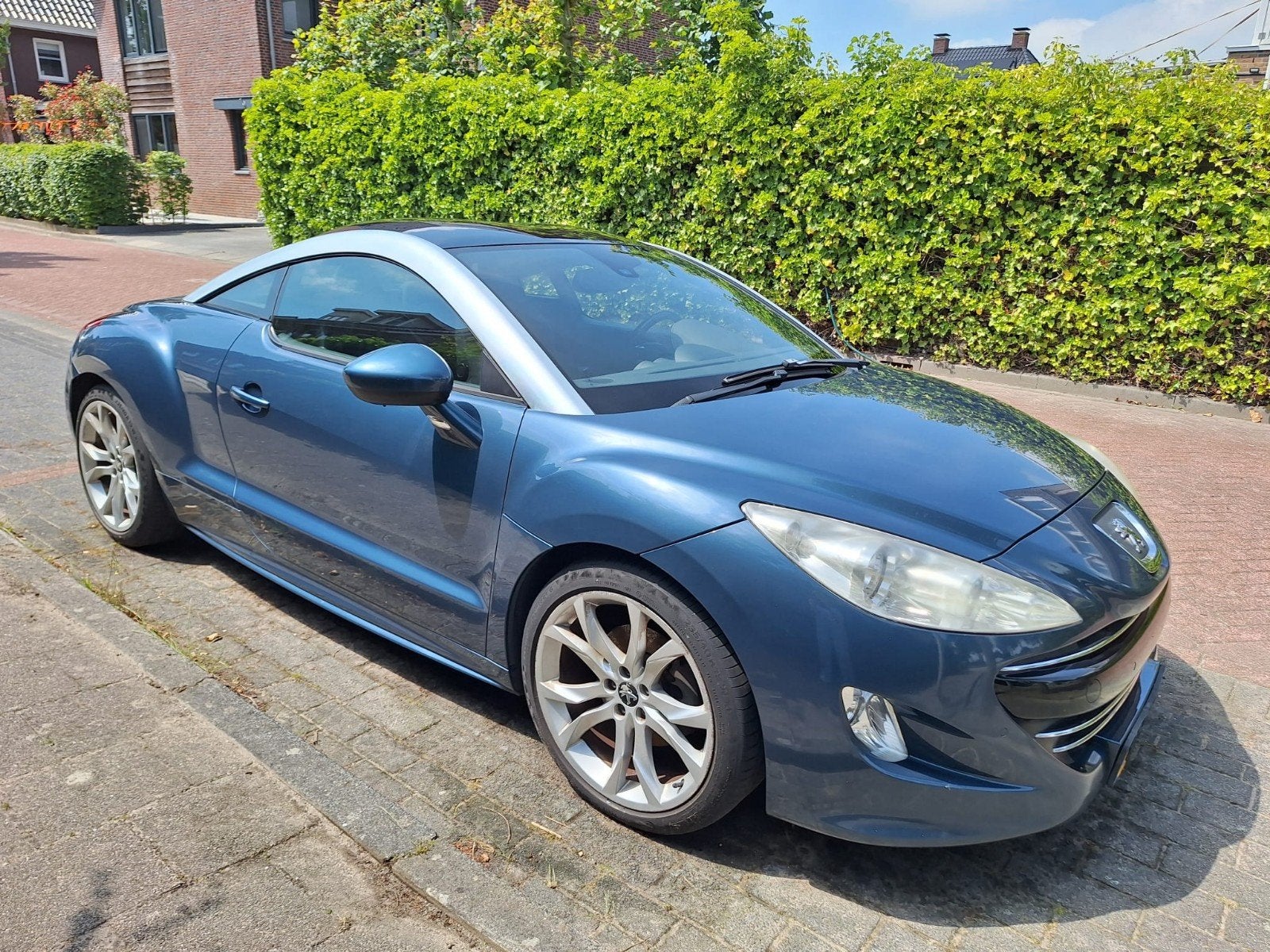 Peugeot RCZ 1.6 THP 2012 Blauw 156PK, Auto's, Peugeot, Voorwielaandrijving, Zwart, Handgeschakeld, Particulier