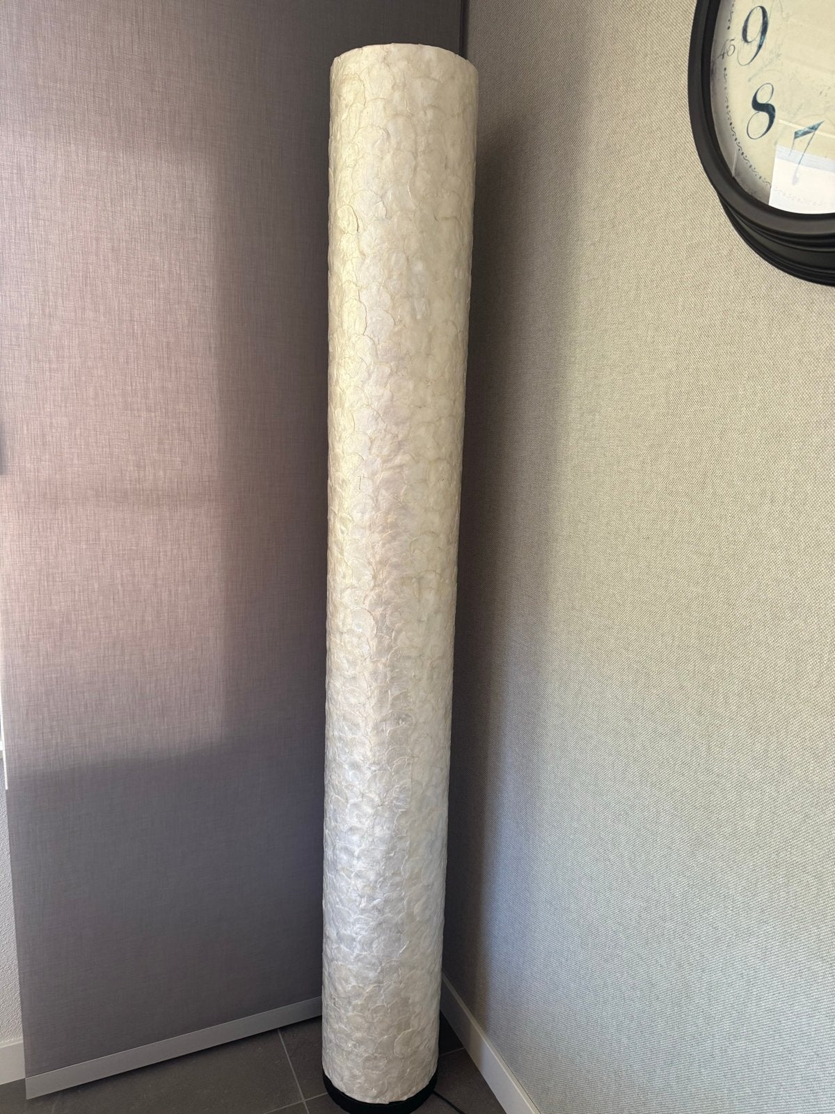 Handgemaakte Cilinder Vloer Schelpenlamp - 200 cm, Ophalen, Gebruikt, 200 cm of meer, Natuurlijk materiaal