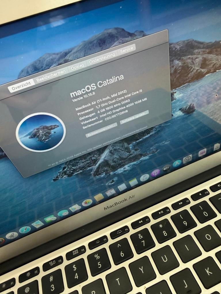 MacBook Air 11 inch mid 2012, Gebruikt, Qwerty, Ophalen of Verzenden, Onbekend