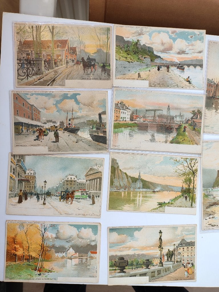 Belgie 15 oude ansichten, Ophalen of Verzenden, Voor 1920, Brussel (Gewest)