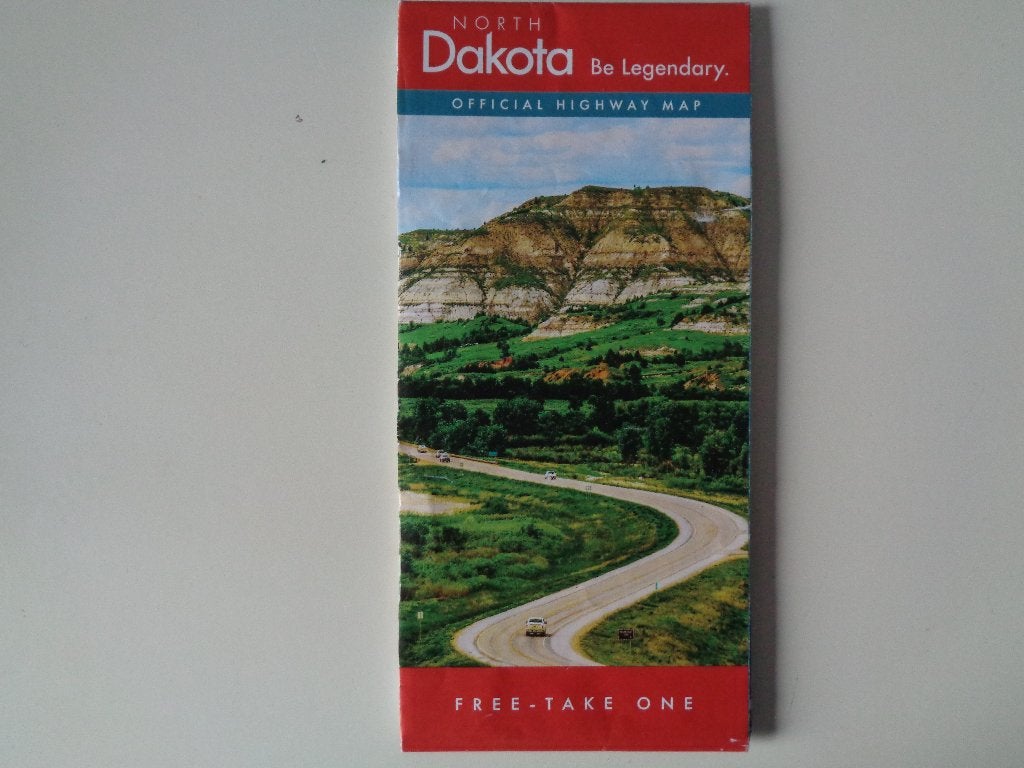 5434-5-1 : Official highway map North Dakota., Nieuw, Ophalen of Verzenden, Landkaart, 1800 tot 2000