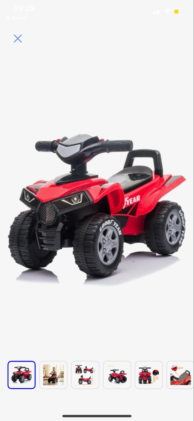 Rode Kinder Quad met Licht - Zo goed als nieuw, Ophalen of Verzenden, Zo goed als nieuw, Overige typen