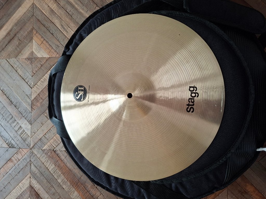 Stagg 16" medium crash, Muziek en Instrumenten, Ophalen, Zo goed als nieuw, Drums of Percussie