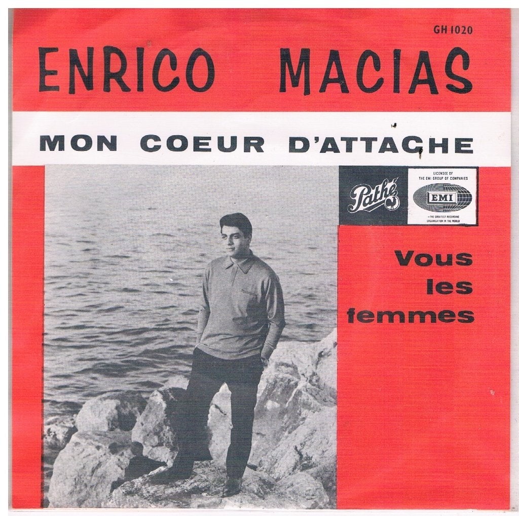 Enrico Macias Mon coeur d'attache, Ophalen of Verzenden, Zo goed als nieuw, Pop