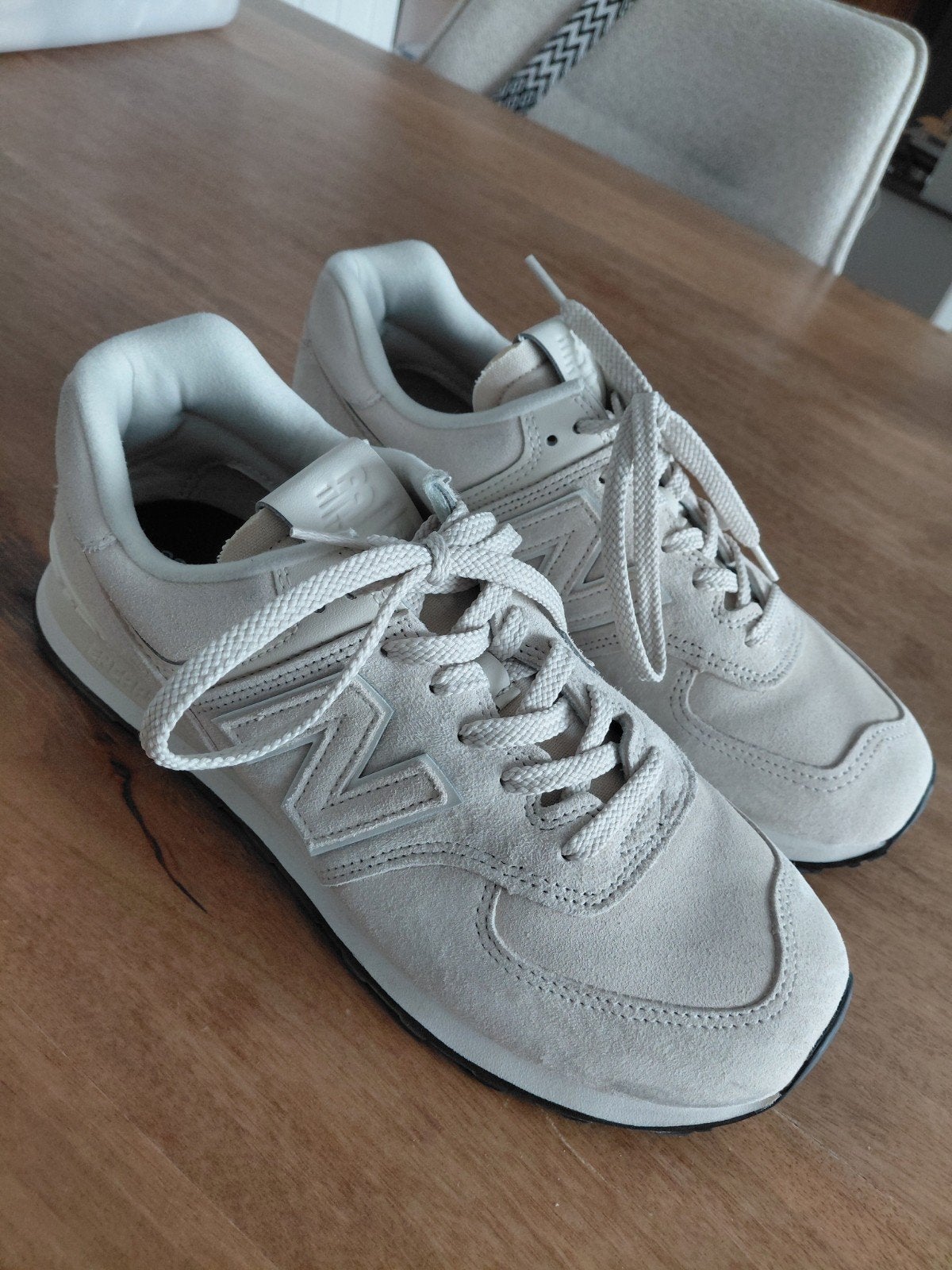 New Balance 574 – Wit – Maat 44,5, New Balance, Wit, Ophalen of Verzenden, Zo goed als nieuw