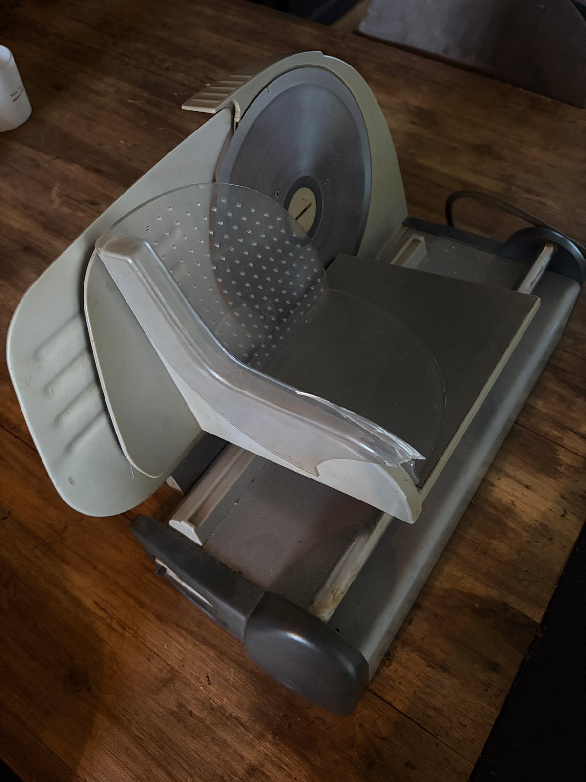 Electrische snijmachine/vleessnijmachine, Ophalen, Gebruikt