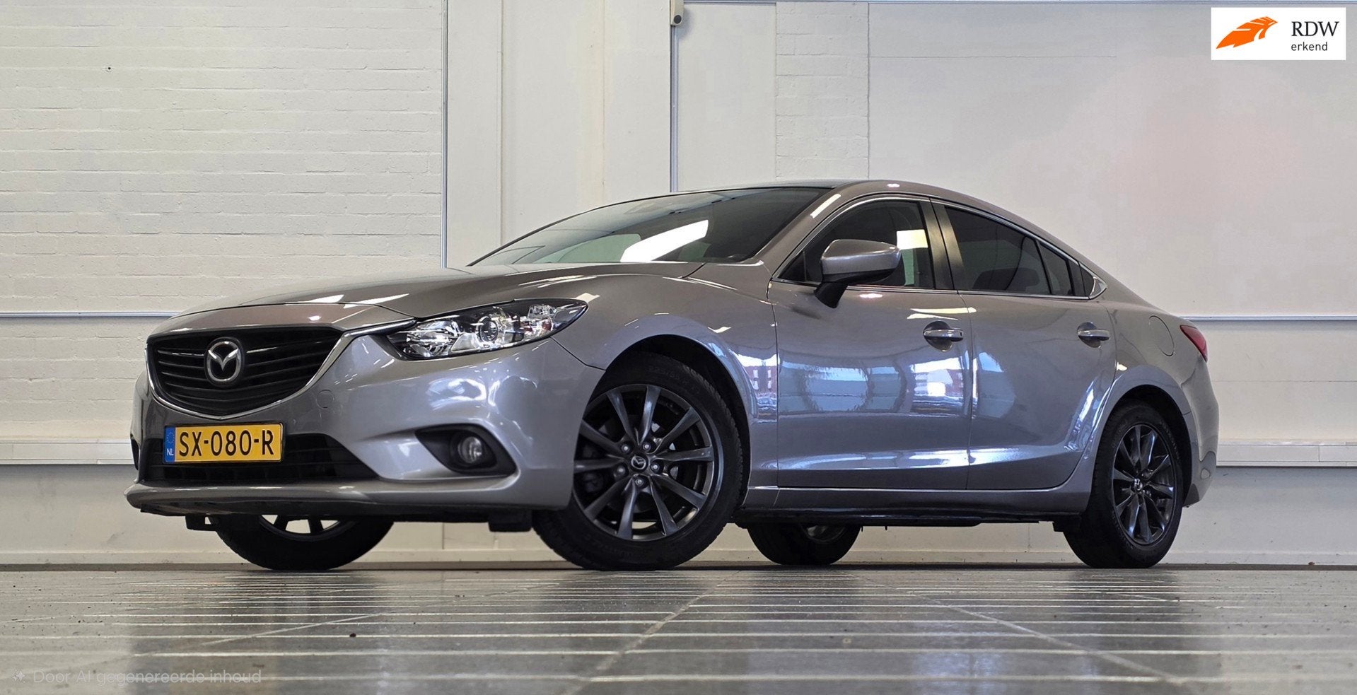 Mazda 6 2.0i 16V S Trekhaak Clima 19"LM velgen Garantie Mooi, Auto's, Mazda, Voorwielaandrijving, Stof, Gebruikt, Bedrijf
