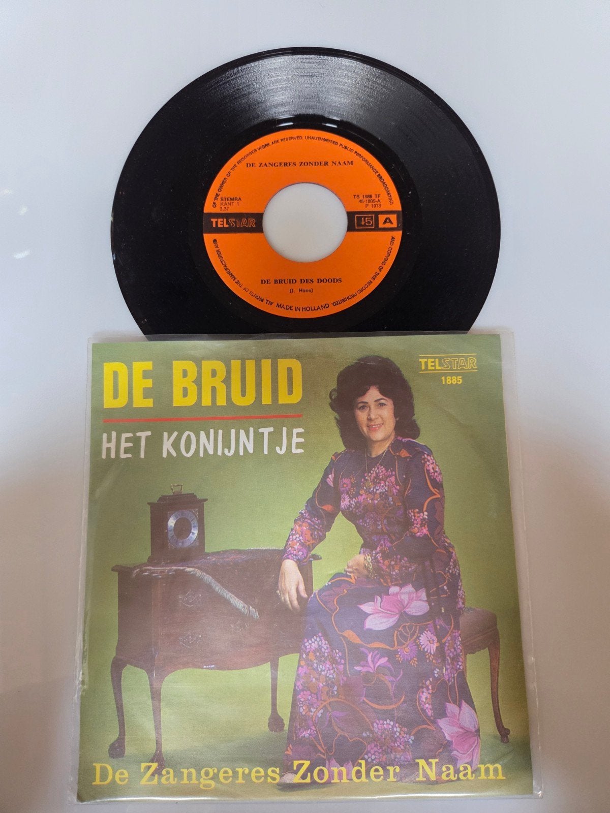 Zangeres zonder naam - De bruid, Ophalen of Verzenden, Gebruikt, 7 inch, Nederlandstalig