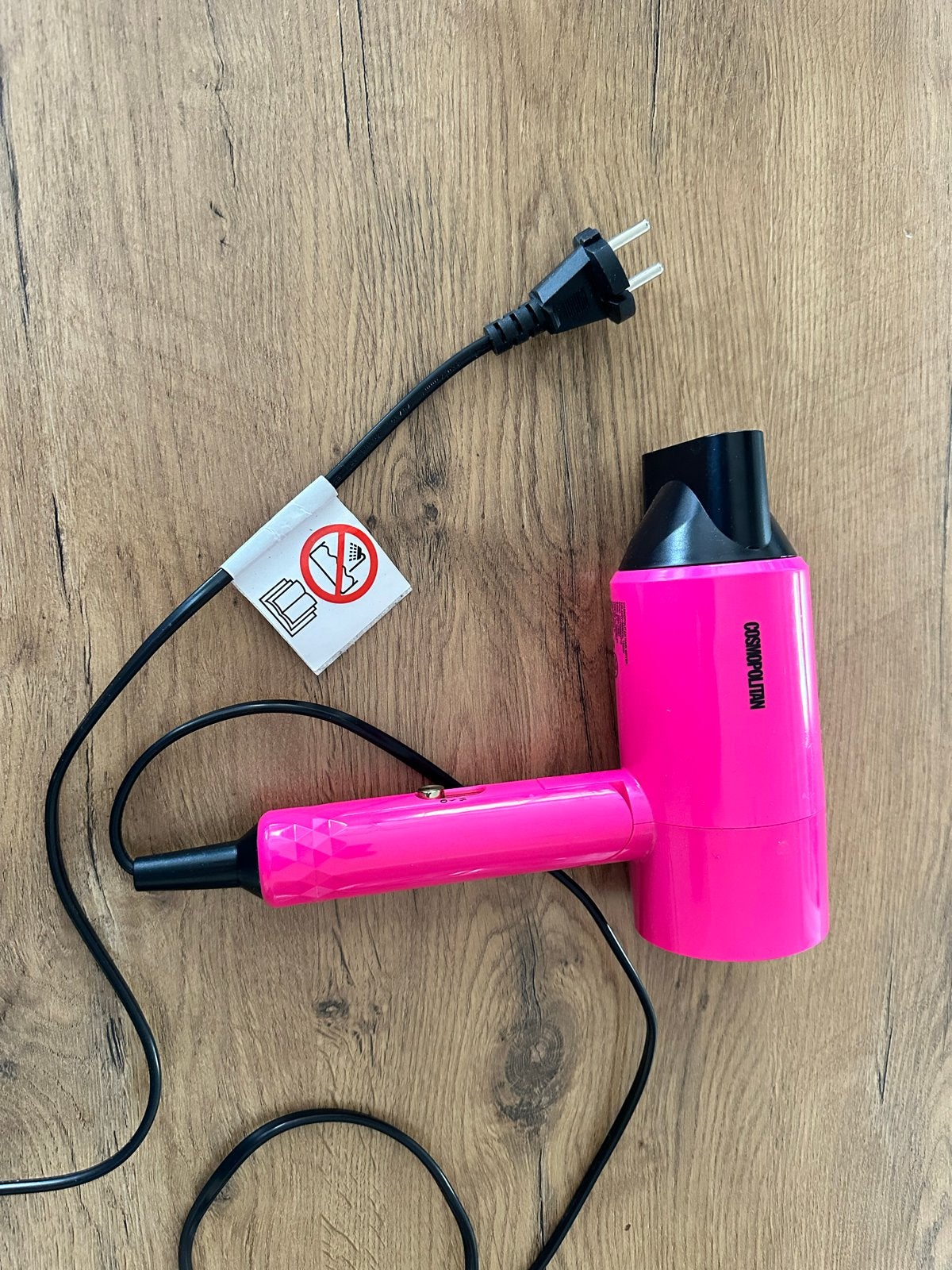Cosmopolitan Föhn - Roze Haardroger 600W, Ophalen of Verzenden, Zo goed als nieuw, Föhn of Haardroger