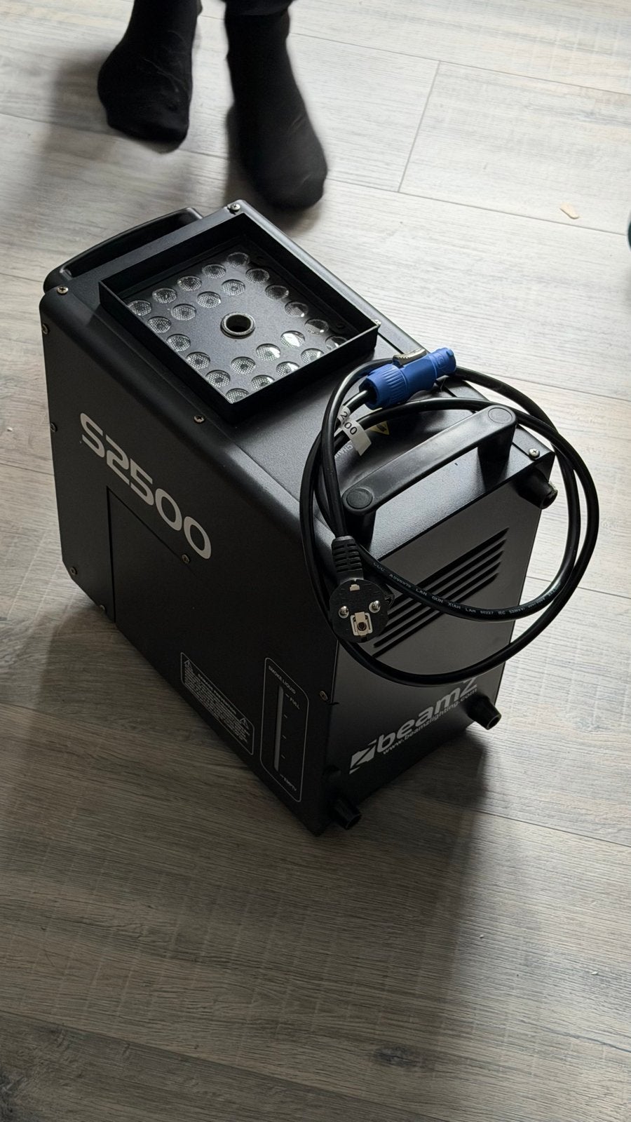 Beamz S2500 semi-professionele rookmachine met licht, Ophalen, Zo goed als nieuw, Rookmachine