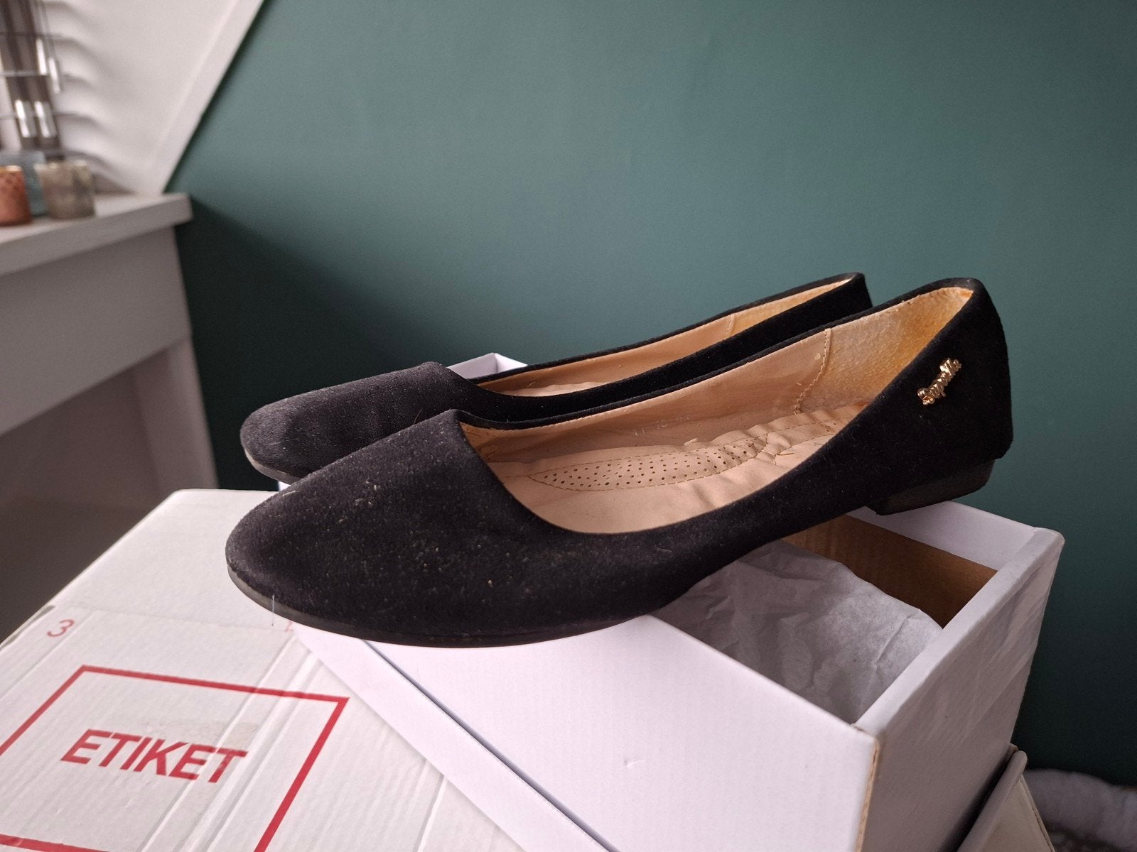 Ballerina's!, Kleding | Dames, Schoenen, Ophalen of Verzenden, Zo goed als nieuw, Zwart