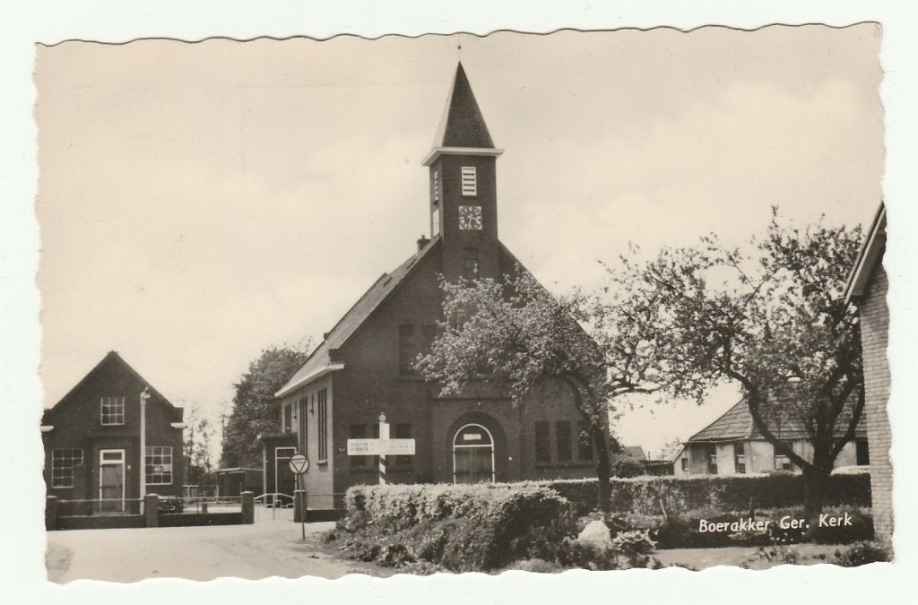 Boerakker (bij Leek en Grootegast) - Ger Kerk, Ophalen of Verzenden, 1960 tot 1980, Gelopen, Groningen