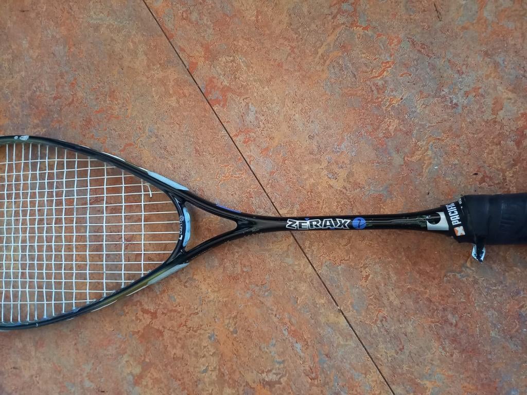 Zerax 7 Squashracket met hoes - Gebruikt, Ophalen, Gebruikt, Racket, Met hoes