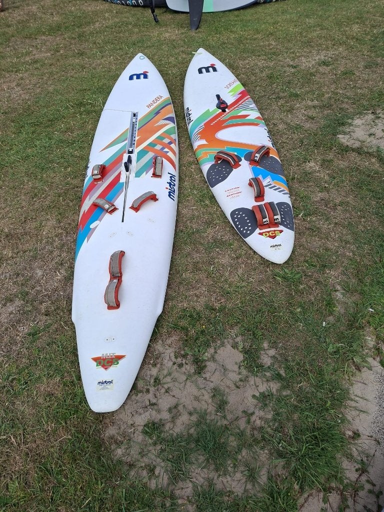 Mistral Windsurfplanken - Pandera en Screamer, Ophalen, Met voetbanden, Mistral, Gebruikt