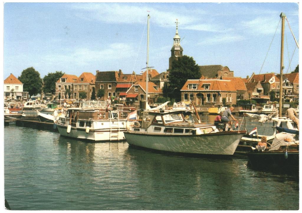 993116 Blokzijl 287 Ov Havenkolk Gelopen met postzegel, Ophalen of Verzenden, 1980 tot heden, Gelopen, Overijssel