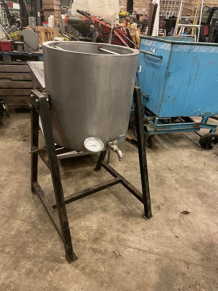 RVS Kookketel brouwketel bierbrouwketel Thermometer en Kraan, Huis en Inrichting, Keuken | Potten en Pannen, Ophalen