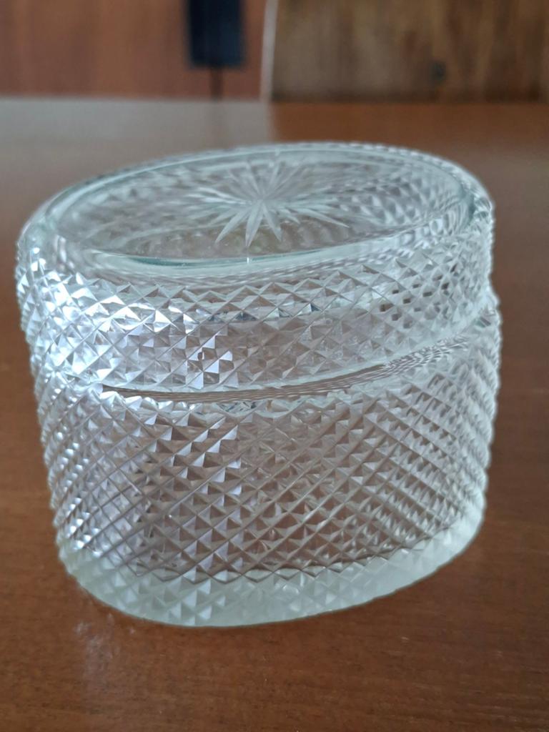 Vintage Kristallen Bonbonnière/Snoepjespot, Ophalen of Verzenden