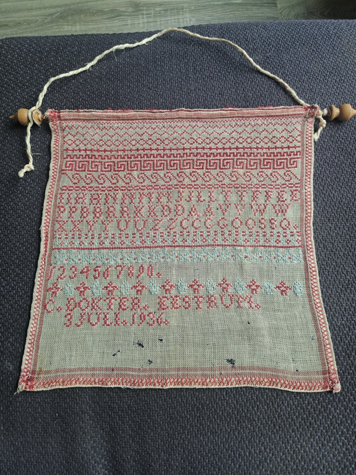 Traditionele merklap 1936, Ophalen of Verzenden