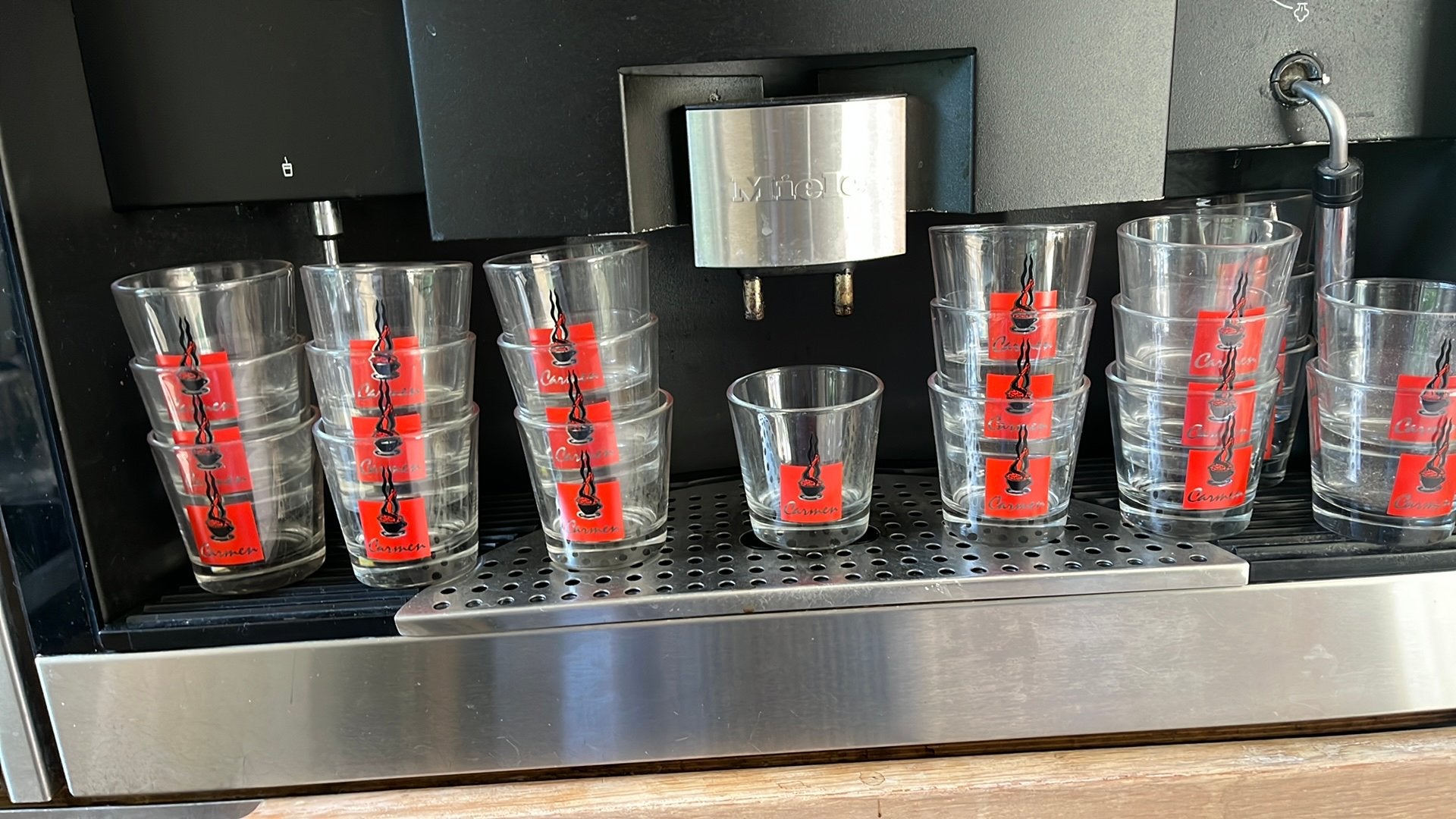 Espresso kopjes glazen 80ml Carmen nieuw 20 stuks, Nieuw, Ophalen of Verzenden, Glas, Overige stijlen
