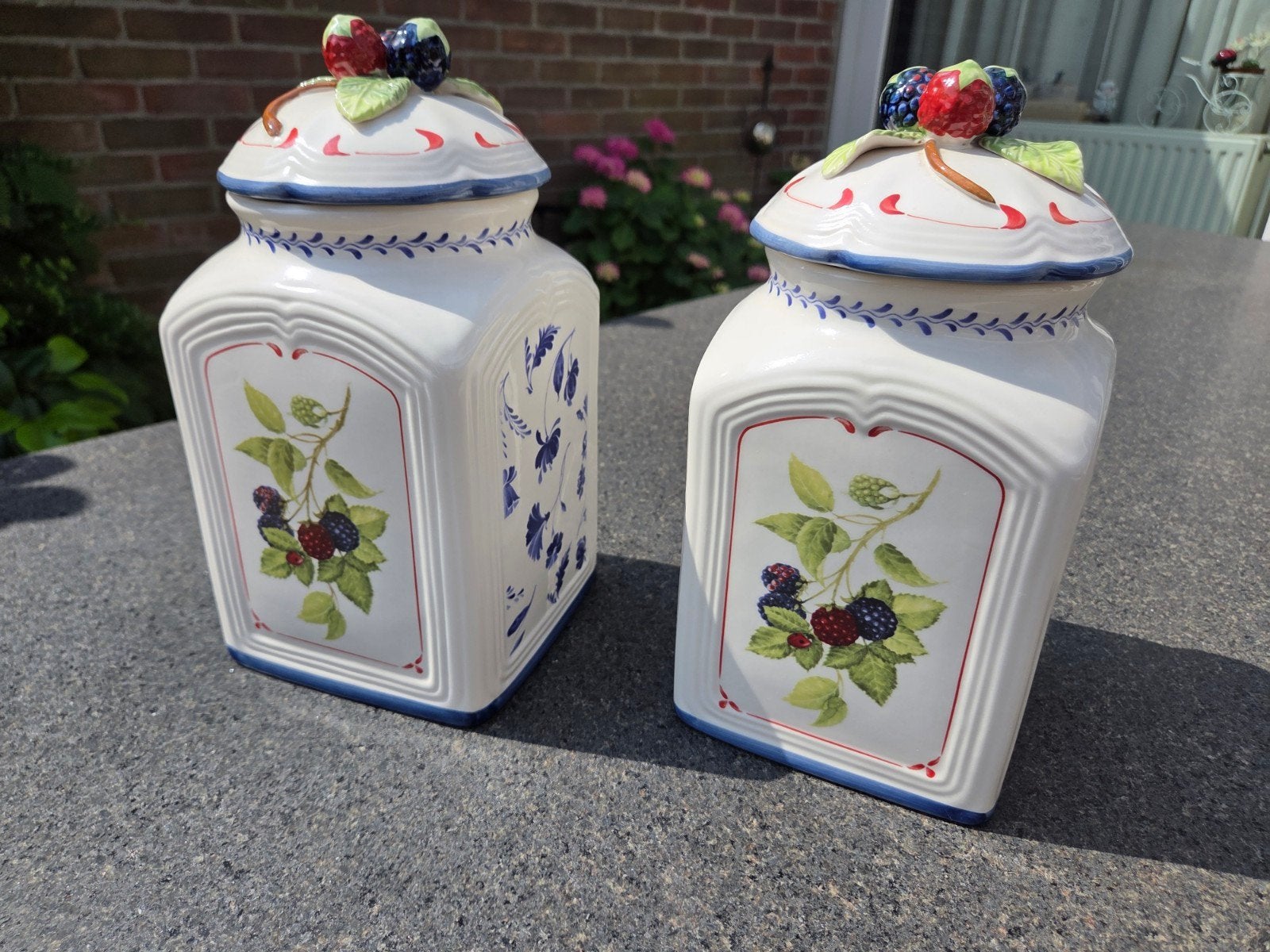 Villeroy & Boch Cottage Charm Voorraadpotten 27cm, set v. 2, Ophalen of Verzenden, Zo goed als nieuw, Voorraadpot, Steen/keramiek