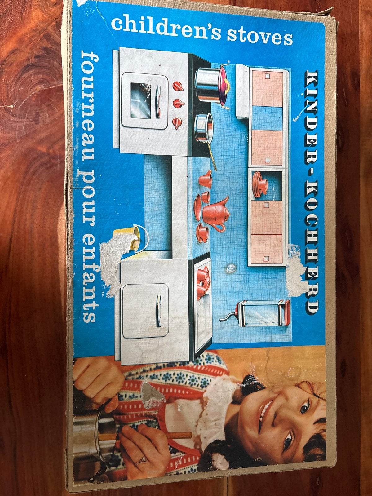 Vintage Kinder-Kochherd Speelkeuken in originele verpakking, Ophalen of Verzenden, Nieuw, Overige materialen, Speelkeuken