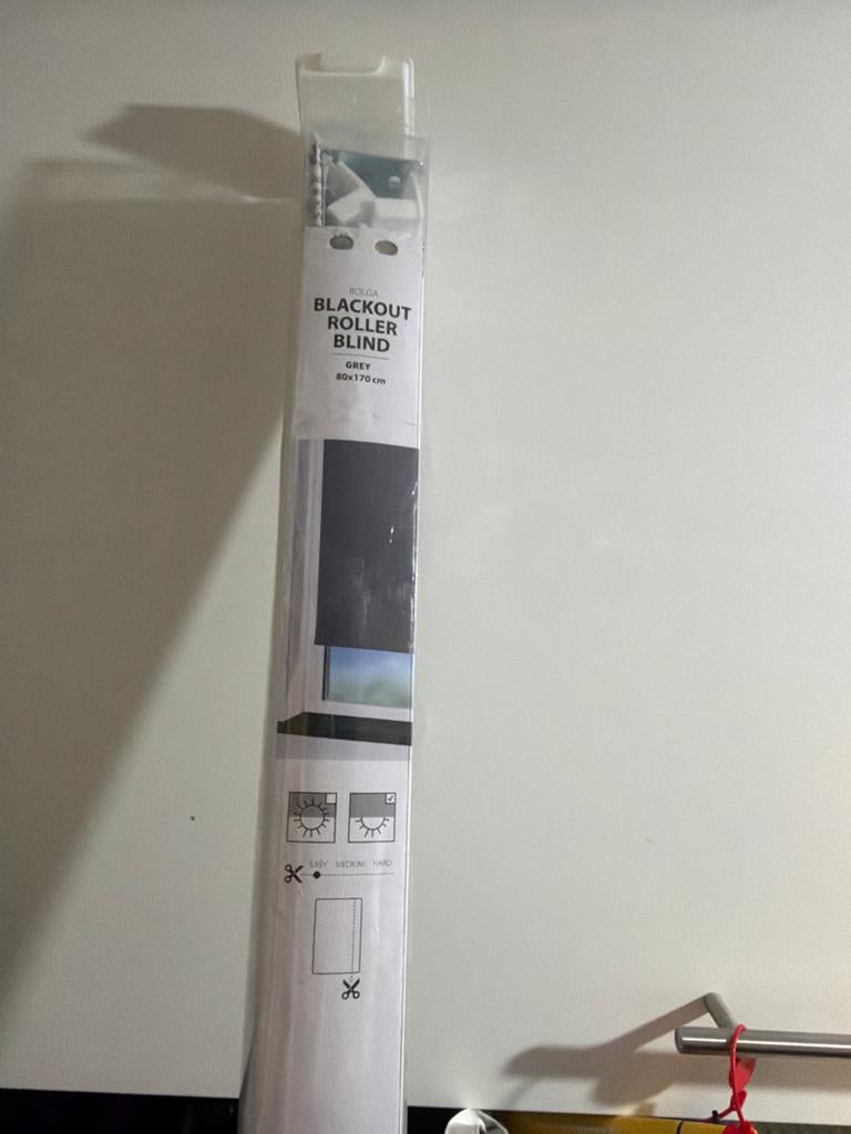 2 x JYSK Rolgordijnen Verduisterend Grijs 80x170 cm nieuw, Ophalen, Nieuw, 50 tot 100 cm, Grijs