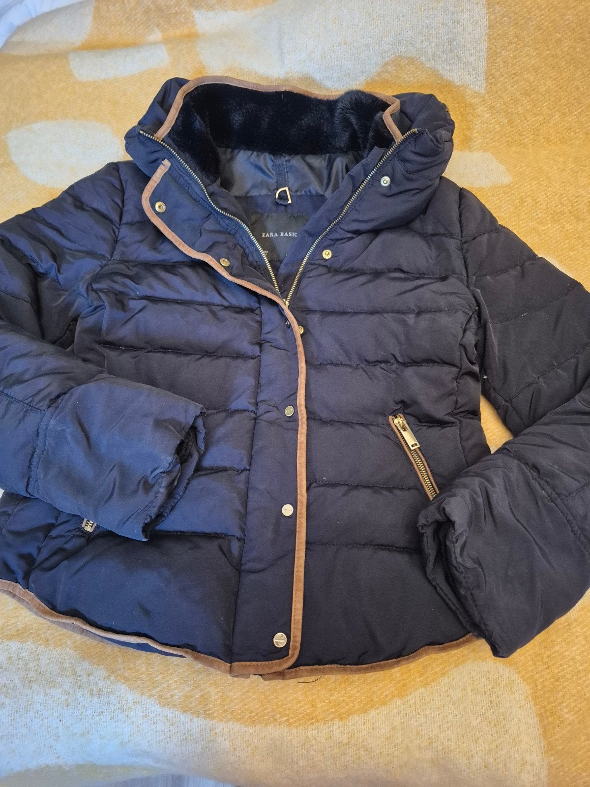 Zara Herfst/Winterjas Maat XL - Donkerblauw, Blauw, Zara, Maat 46/48 (XL) of groter, Ophalen of Verzenden