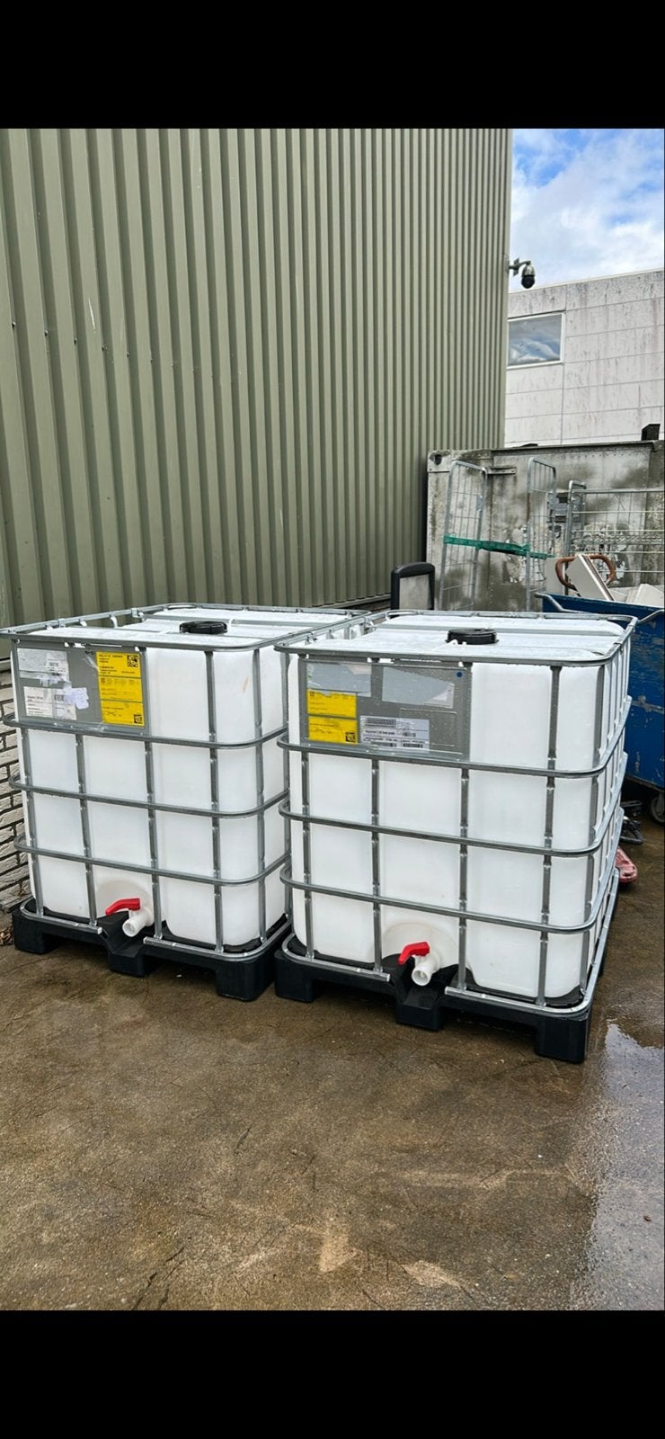IBC containers 1000 Liter te koop / gebruikt in foodsector, Tuin en Terras, Ophalen, Kunststof, Gebruikt, Met kraantje