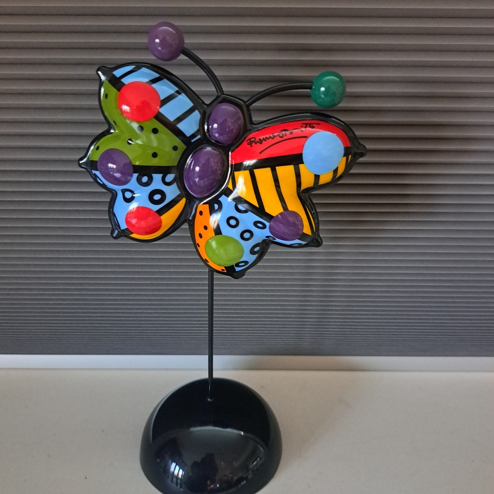 Romero Britto Monarch Butterfly Vlinder, Ophalen of Verzenden