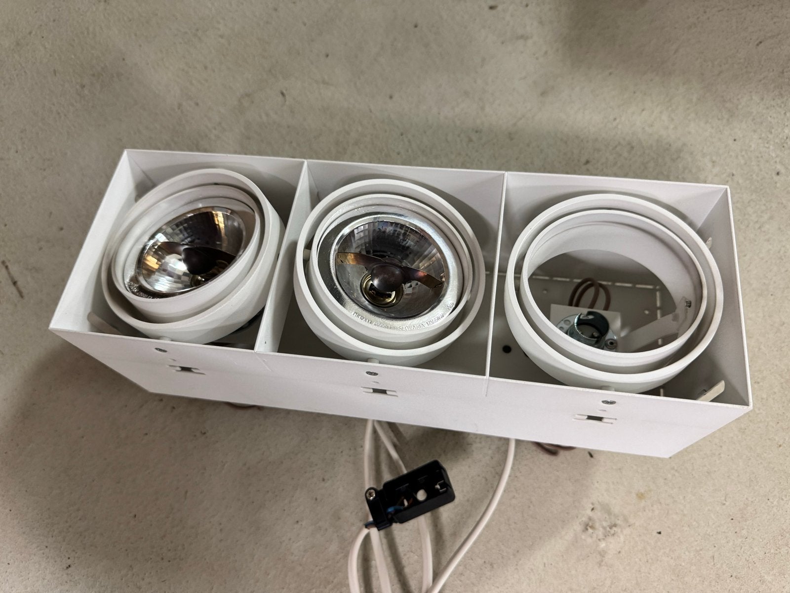 Trimless Plafond Inbouw Halogeen Spots wit van Modular, Ophalen, Halogeen, Gebruikt, Overige merken