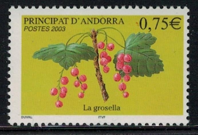 C600 Frans Andorra 605 postfris Vruchten, Verzenden, Postfris, Dier of Natuur