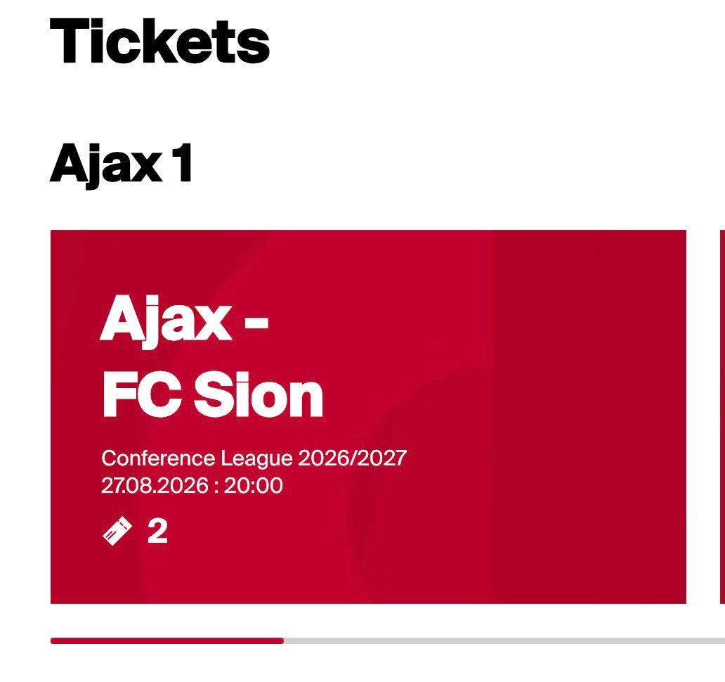 Ajax sion f Side, Eén persoon