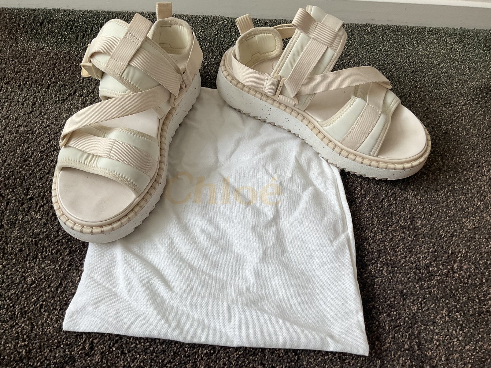 Chloé Creme dames sandalen maat 41, Kleding | Dames, Wit, Zo goed als nieuw, Sandalen of Muiltjes, Ophalen of Verzenden