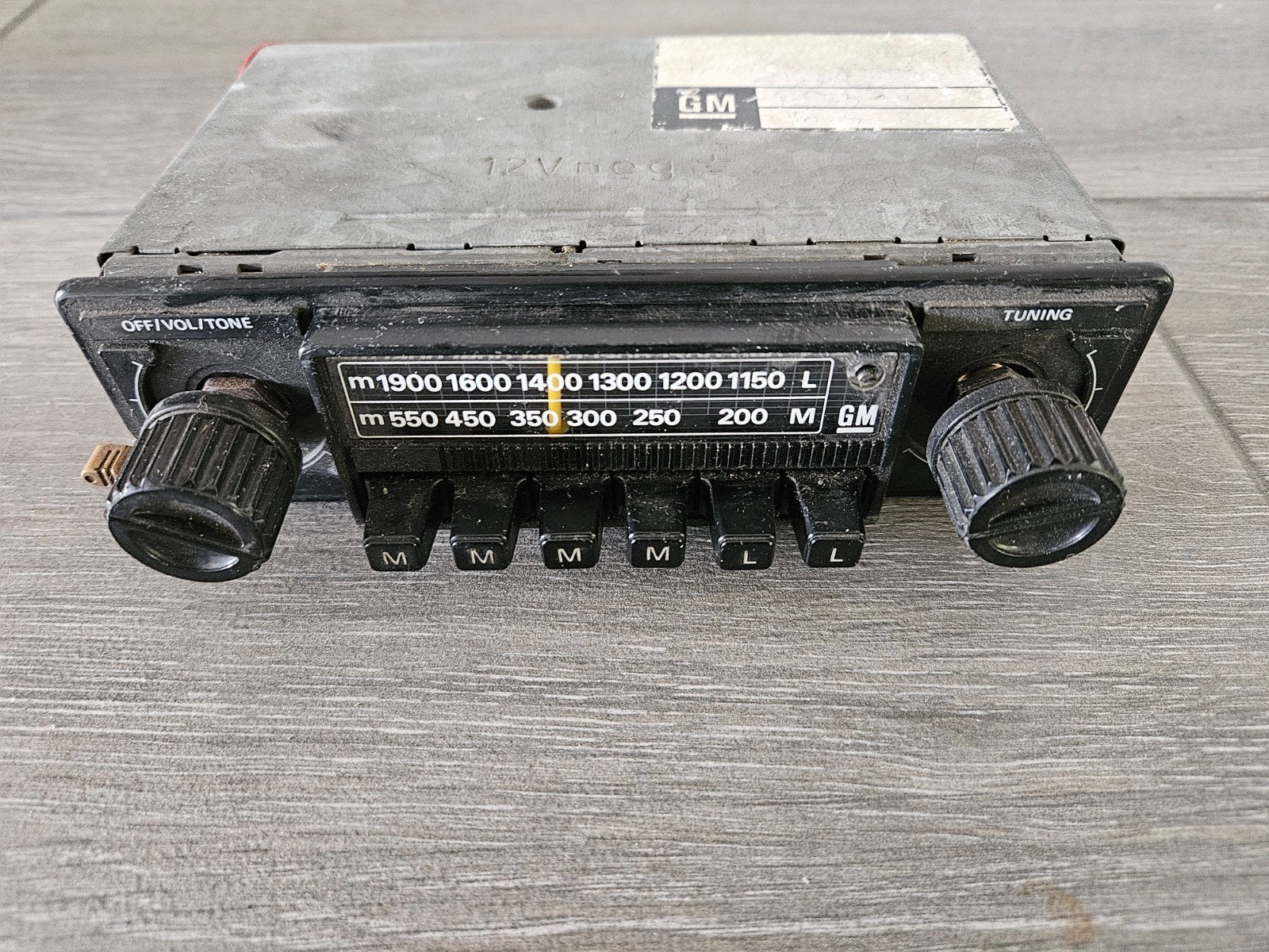 Vintage GM Autoradio - Klassieke Auto Radio, Auto diversen, Ophalen of Verzenden