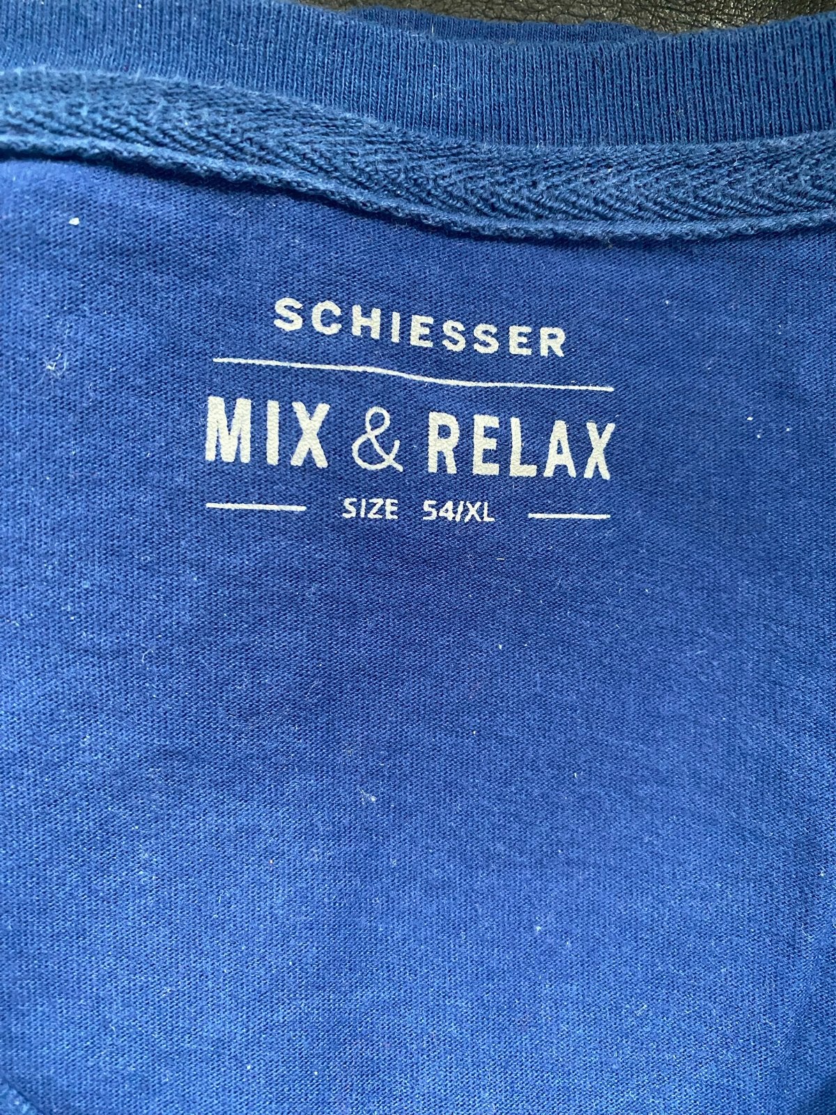 Schiesser Mix & Relax T-shirt met lange mouw, Ophalen of Verzenden, Gedragen, Maat 56/58 (XL), Blauw