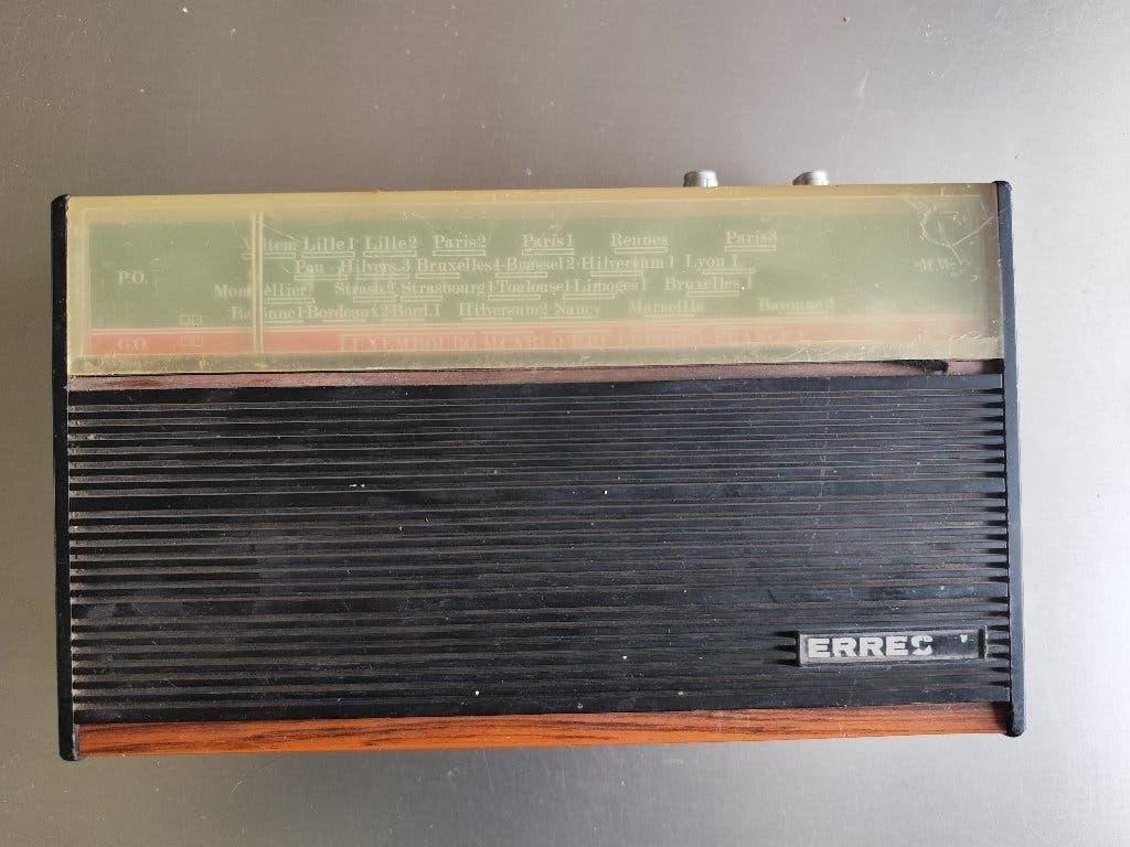 VINTAGE ERRES TRANSISTOR RADIO, Ophalen of Verzenden, Niet werkend, Transistorradio