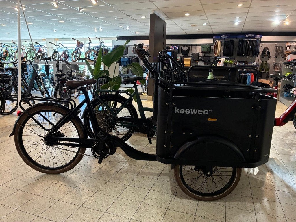 Keewee Elektrische Bakfiets | 6 maanden garantie, 4 kinderen of meer, Zo goed als nieuw, Elektrisch, Schijfrem