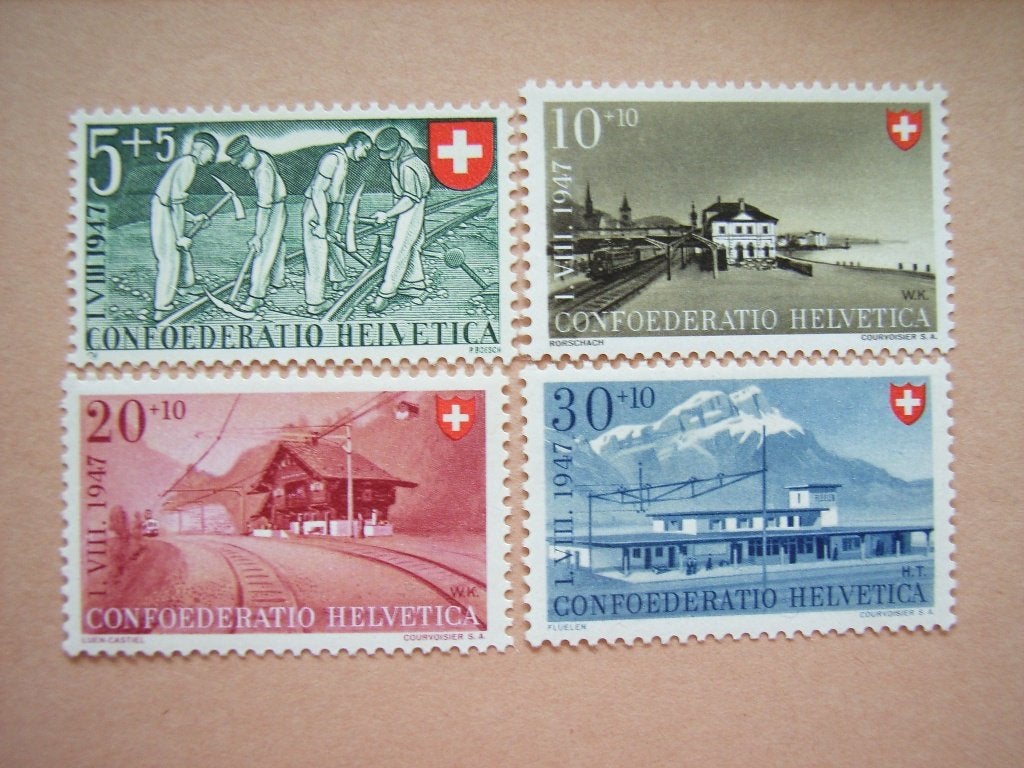 2   Zwitserland 480-483 Pf, Postzegels en Munten, Ophalen of Verzenden, Postfris