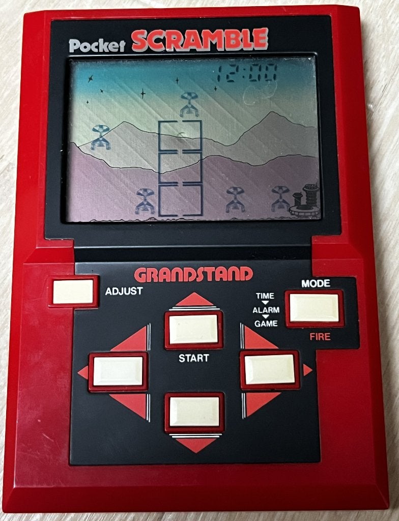 Grandstand Pocket Scramble retro handheld lcd spel, Computers en Software, Vintage Computers, Ophalen of Verzenden, Overige merken
