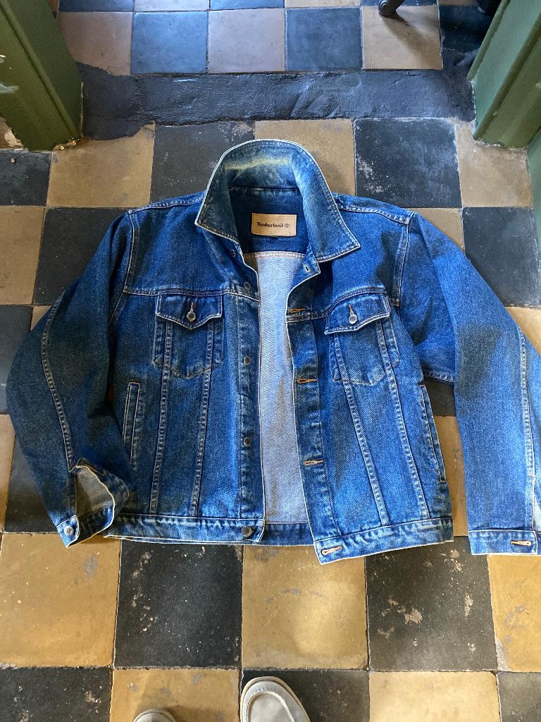 Spijkerjack Timberland, Ophalen of Verzenden, Zo goed als nieuw, Blauw, Timberland