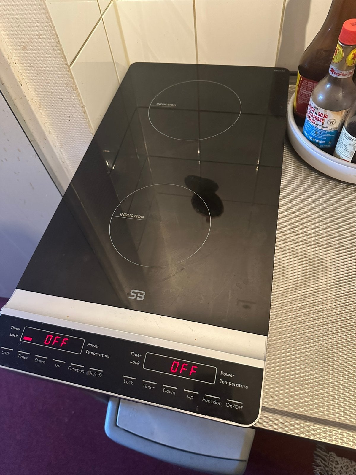 Inductiekookplaat SB, Witgoed en Apparatuur, 3 kookzones of minder, Ophalen of Verzenden, Zo goed als nieuw, Inductie