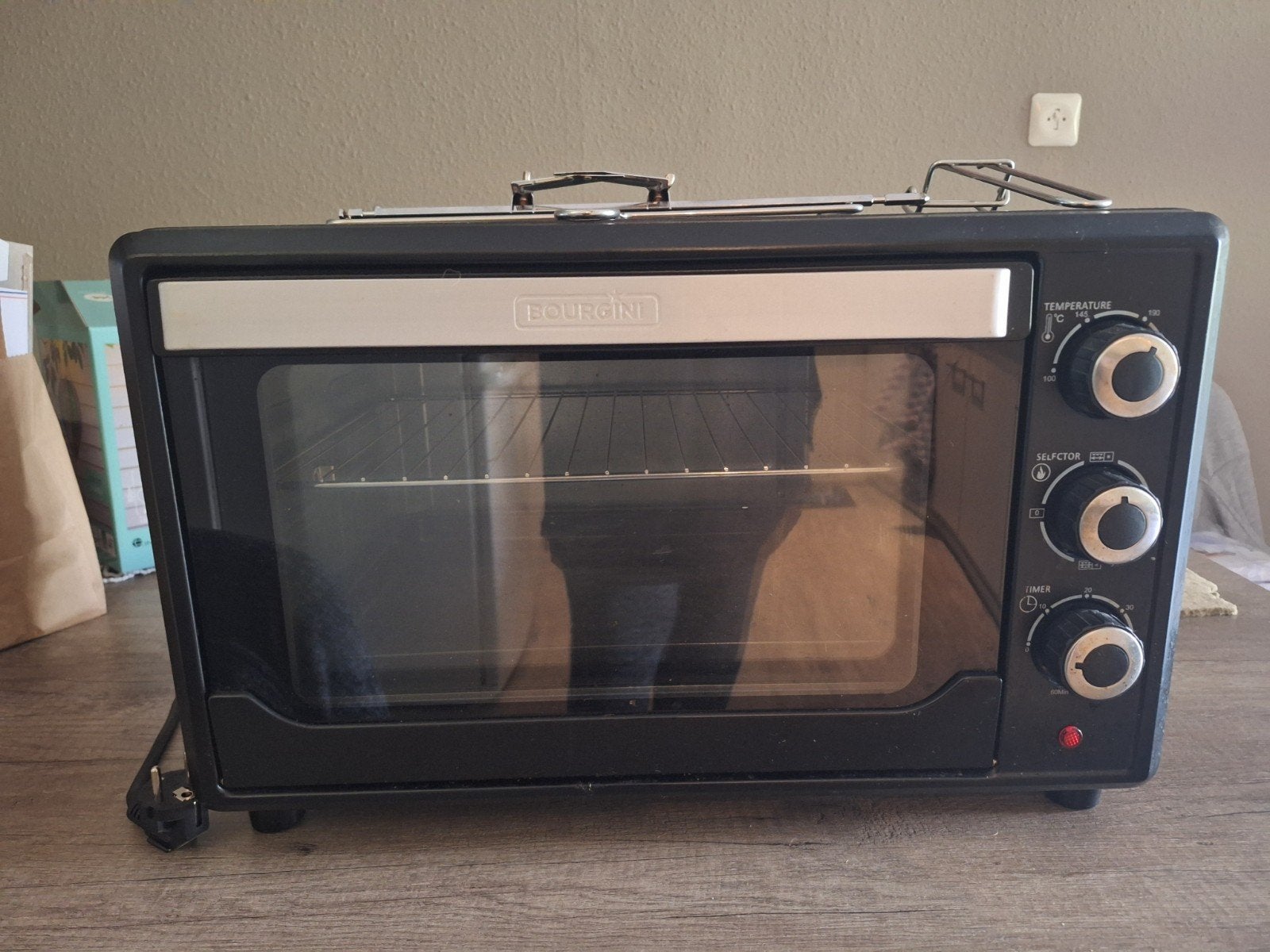 BOURGINI Mini-oven 1600W met grillfunctie, Witgoed en Apparatuur, Ovens, Ophalen, Minder dan 45 cm, Mini-oven, Gebruikt
